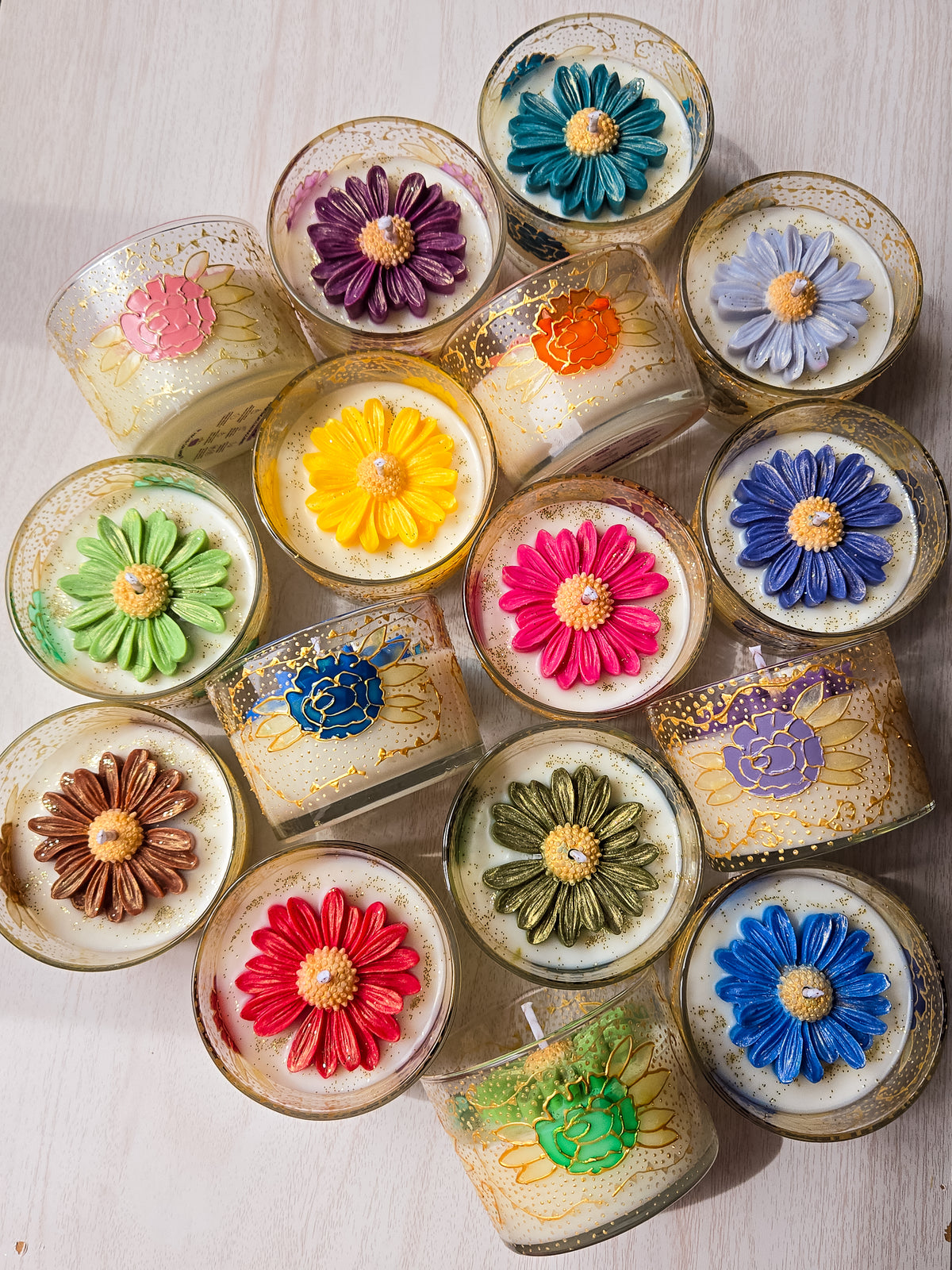 Velas aromáticas Florales