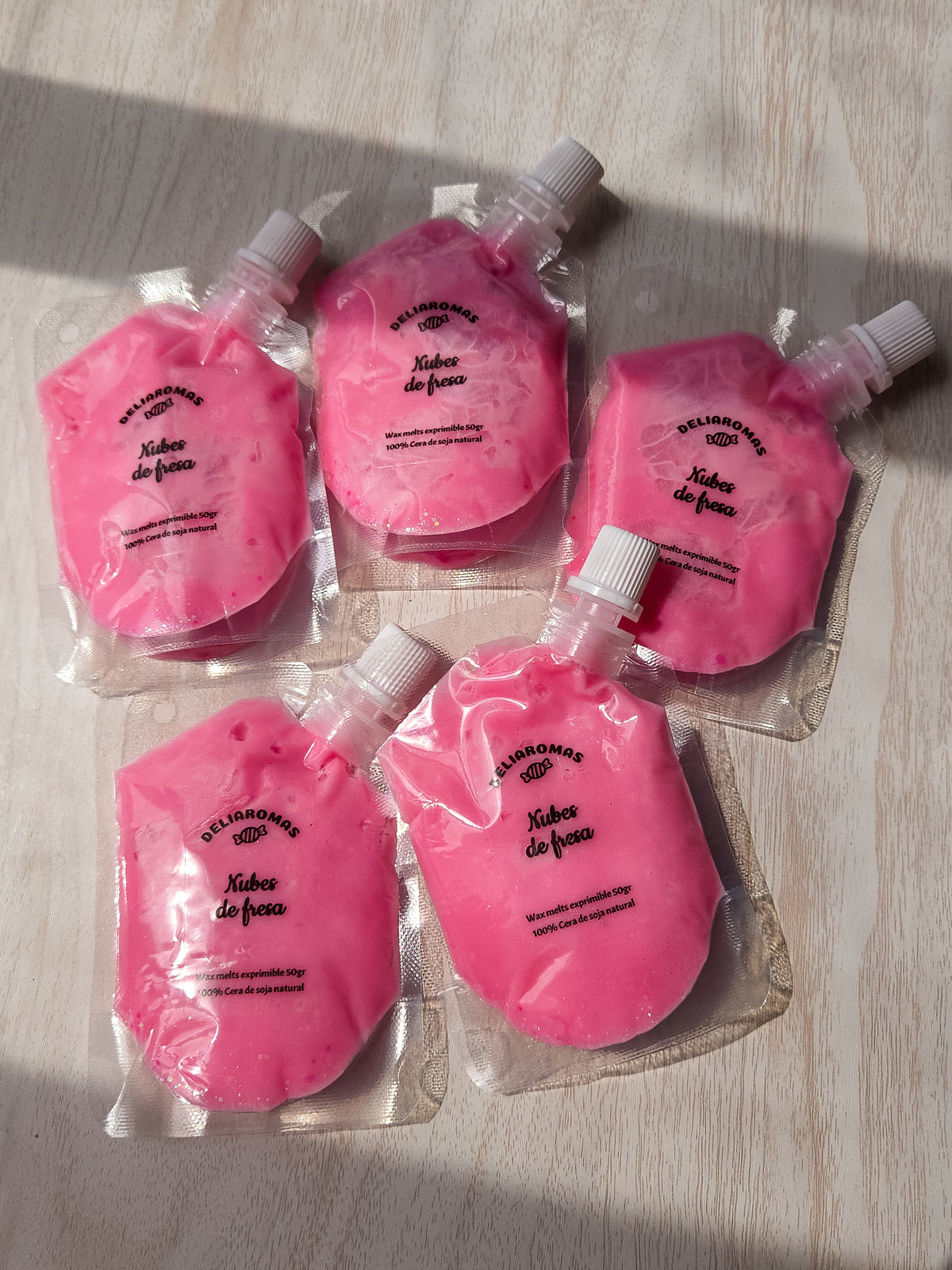 Wax melt Exprimible de Nubes de fresa