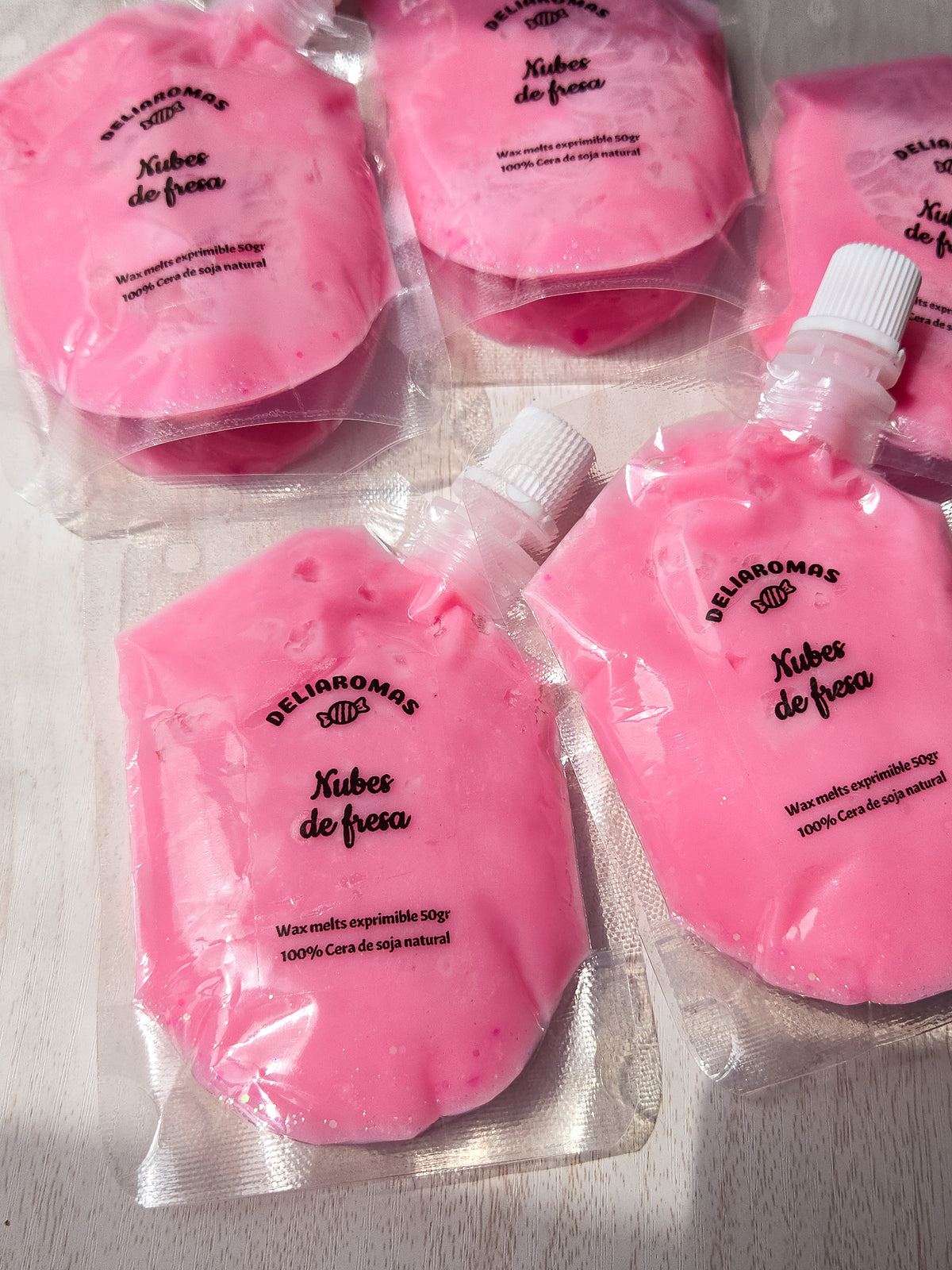 Wax melt Exprimible de Nubes de fresa