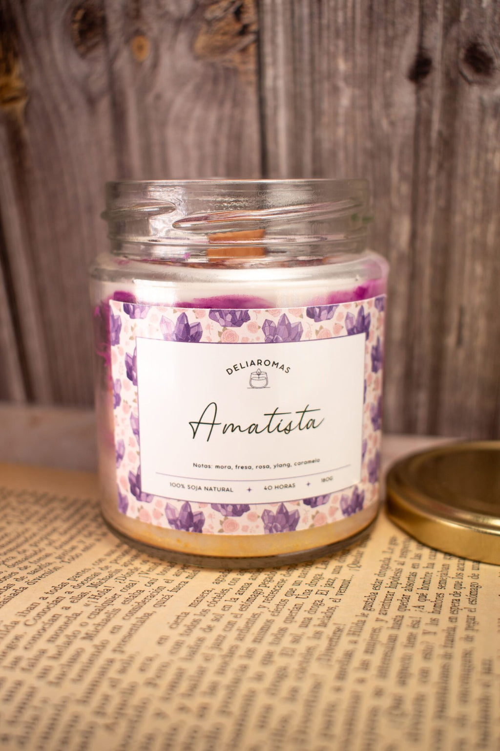 Vela aromática de Amatista
