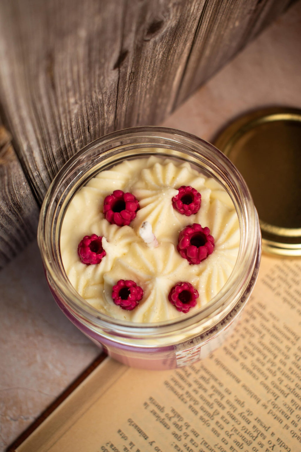 Vela aromática de Frambuesa y vainilla