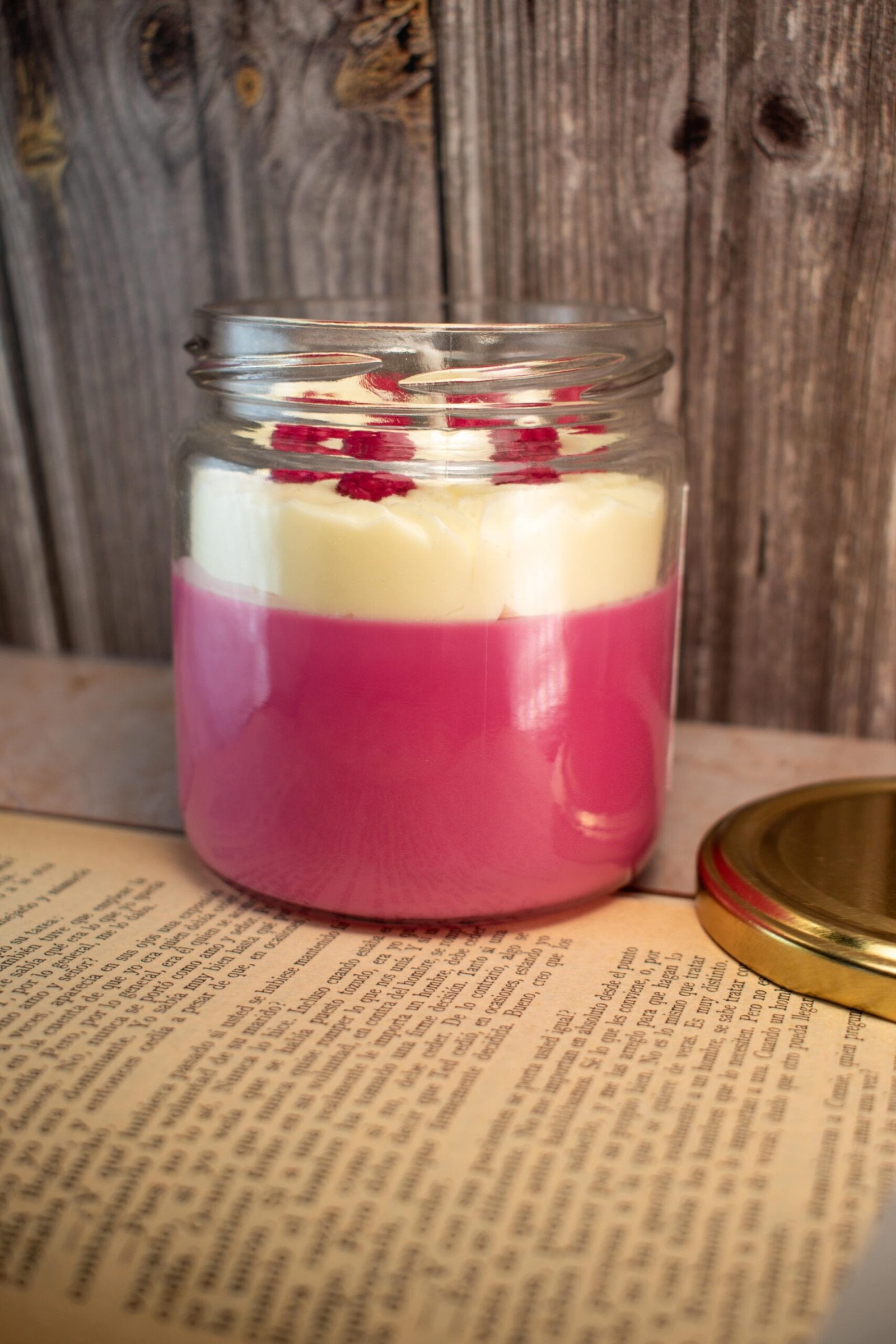 Vela aromática de Frambuesa y vainilla