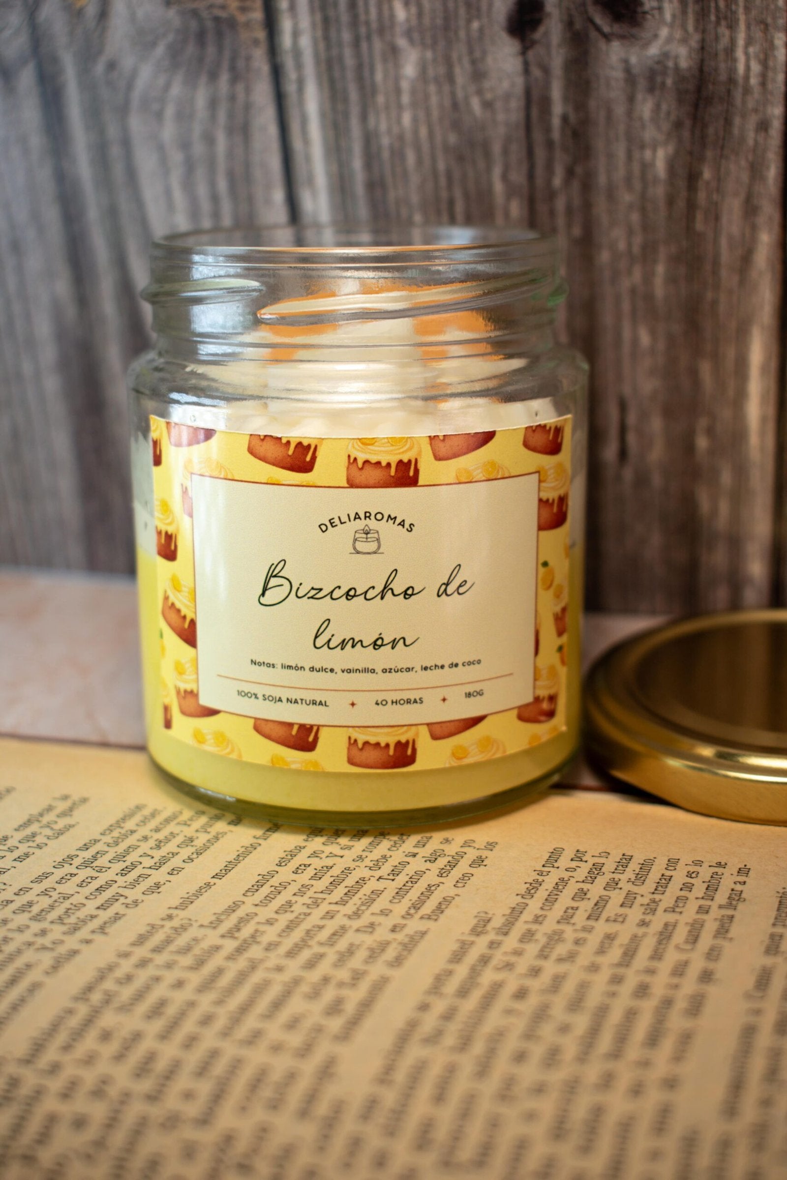 Vela aromática de Bizcocho de limón