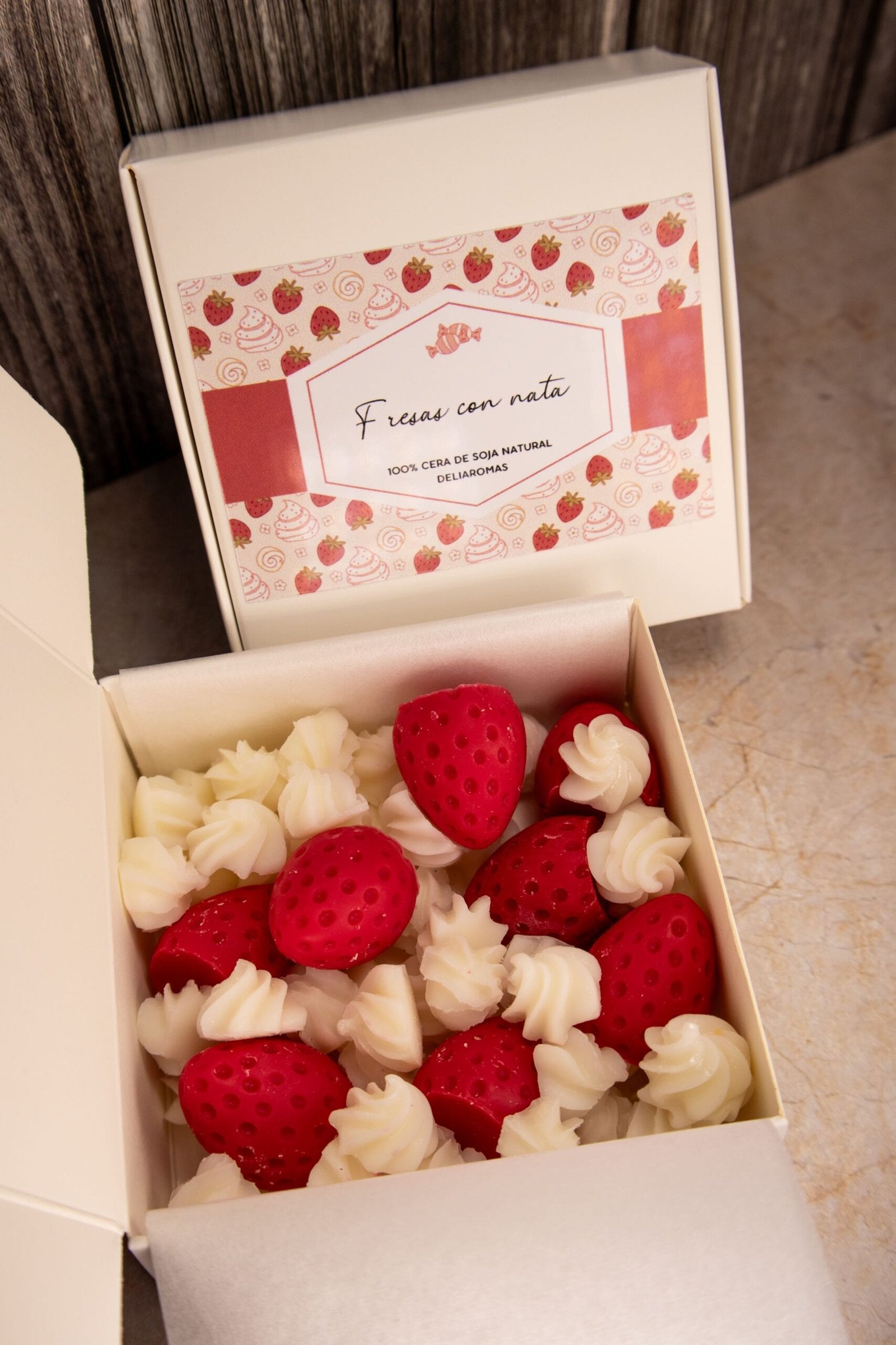 Wax melt de Fresas con nata
