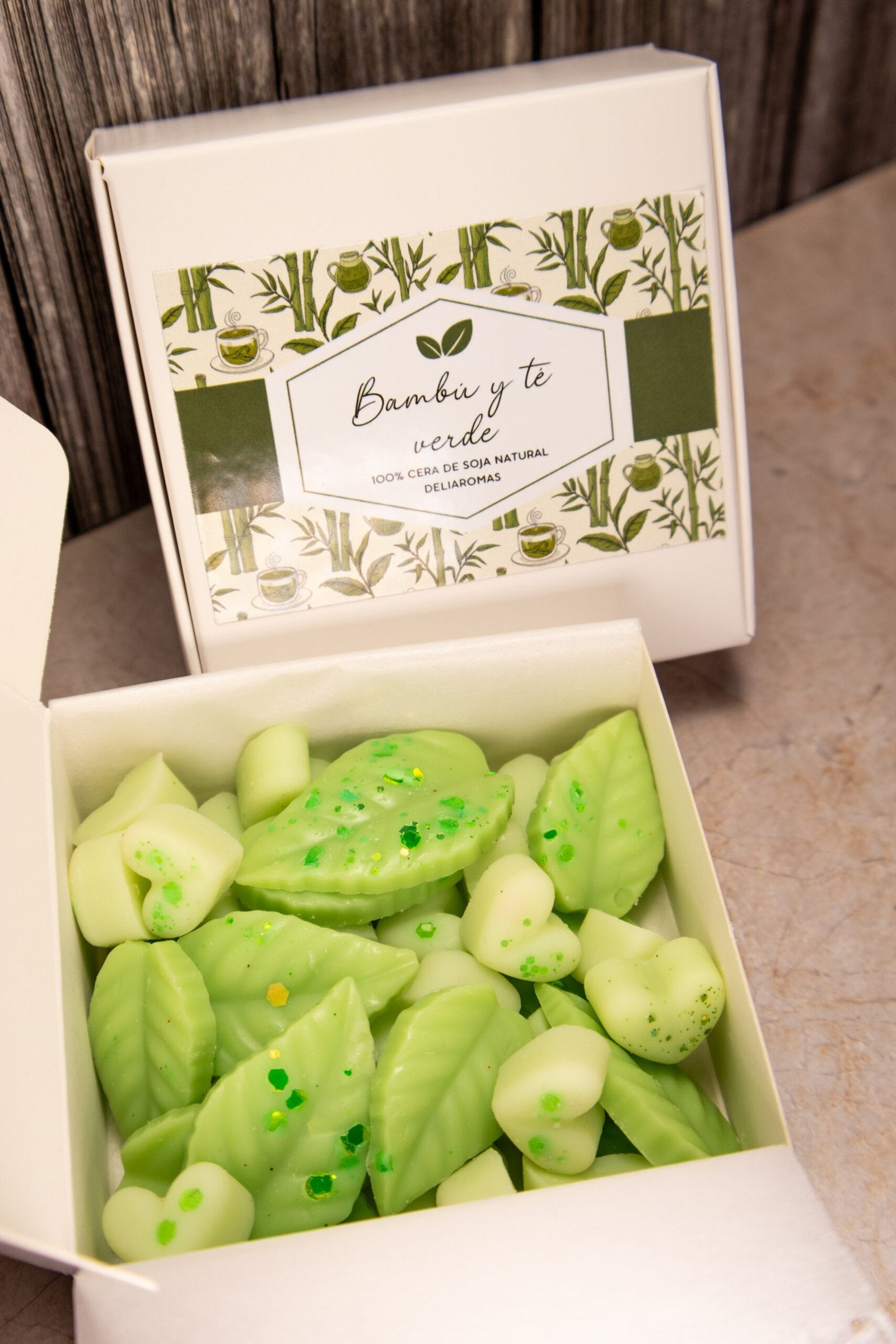 Wax melt de Bambú y té verde
